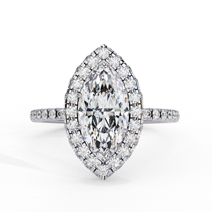 Serenora Bloom Marquise Solitaire Ring
