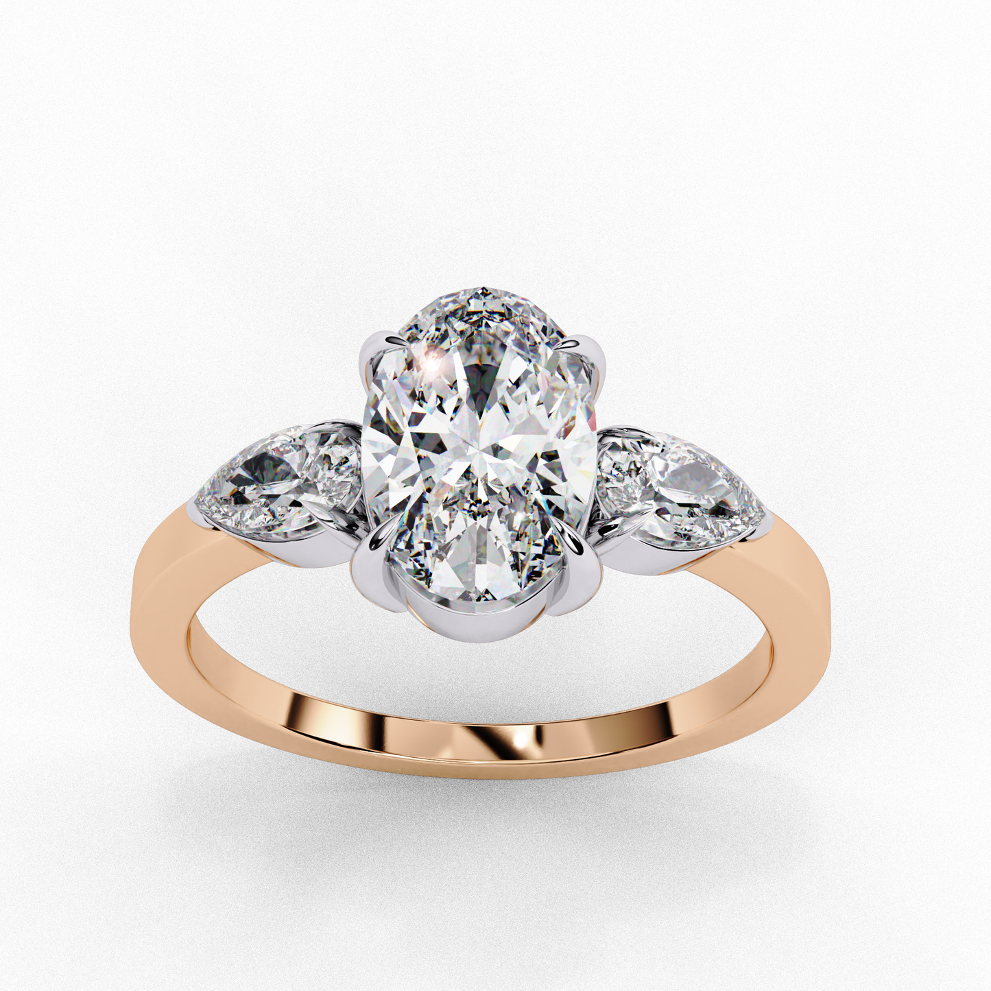 Lina Meridian Oval Solitaire Ring