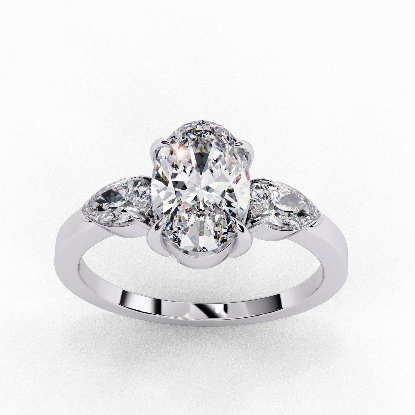 Lina Meridian Oval Solitaire Ring