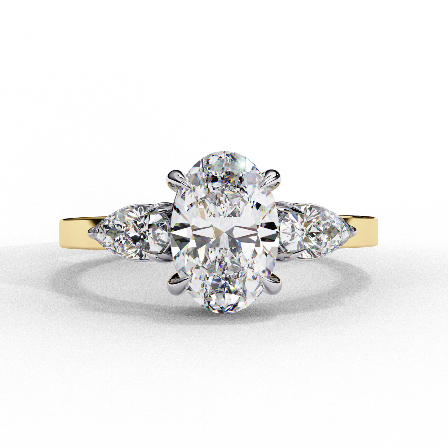 Lina Meridian Oval Solitaire Ring