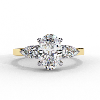 Lina Meridian Oval Solitaire Ring