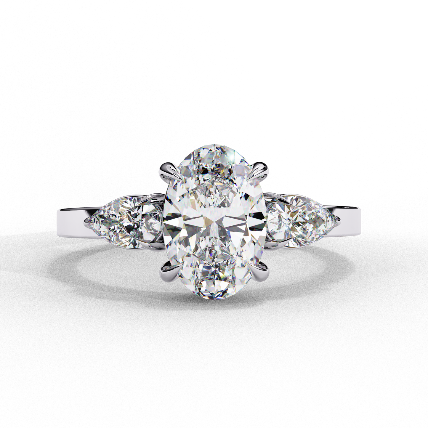 Lina Meridian Oval Solitaire Ring