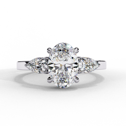 Lina Meridian Oval Solitaire Ring