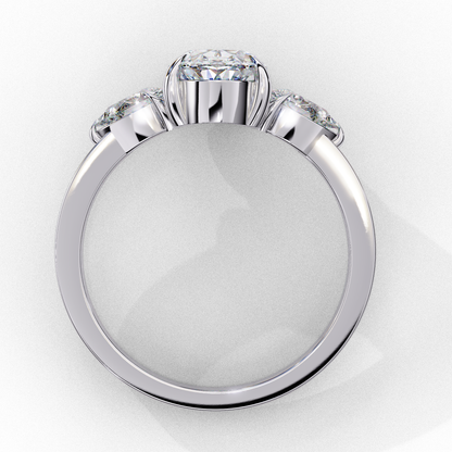 Lina Meridian Oval Solitaire Ring