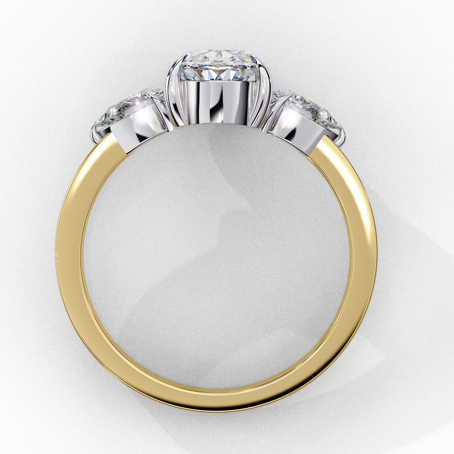 Lina Meridian Oval Solitaire Ring