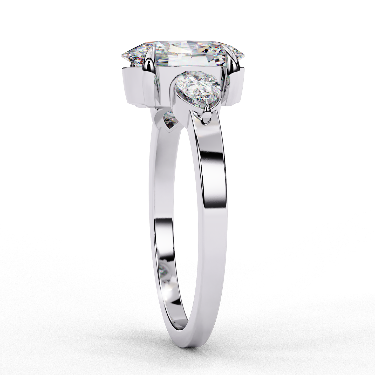 Lina Meridian Oval Solitaire Ring