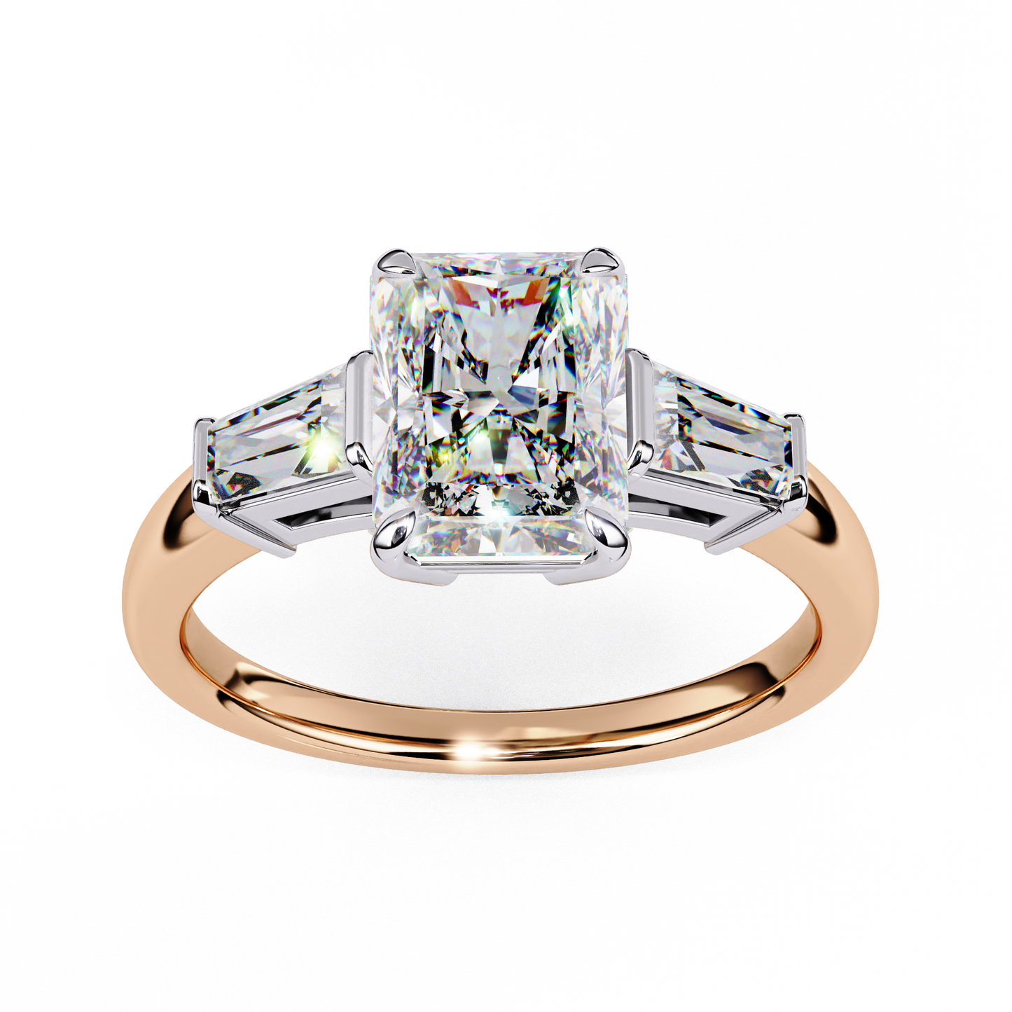 Irida Core Radiant Solitaire Ring