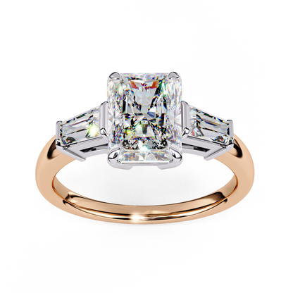 Irida Core Radiant Solitaire Ring