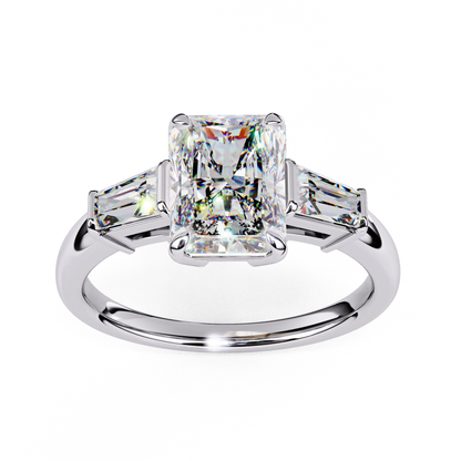Irida Core Radiant Solitaire Ring