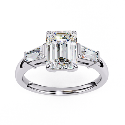 Volana Prime Emerald Solitaire Ring