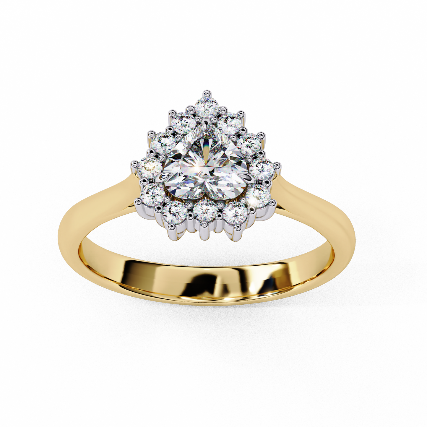 Elix Aura Heart Solitaire Ring