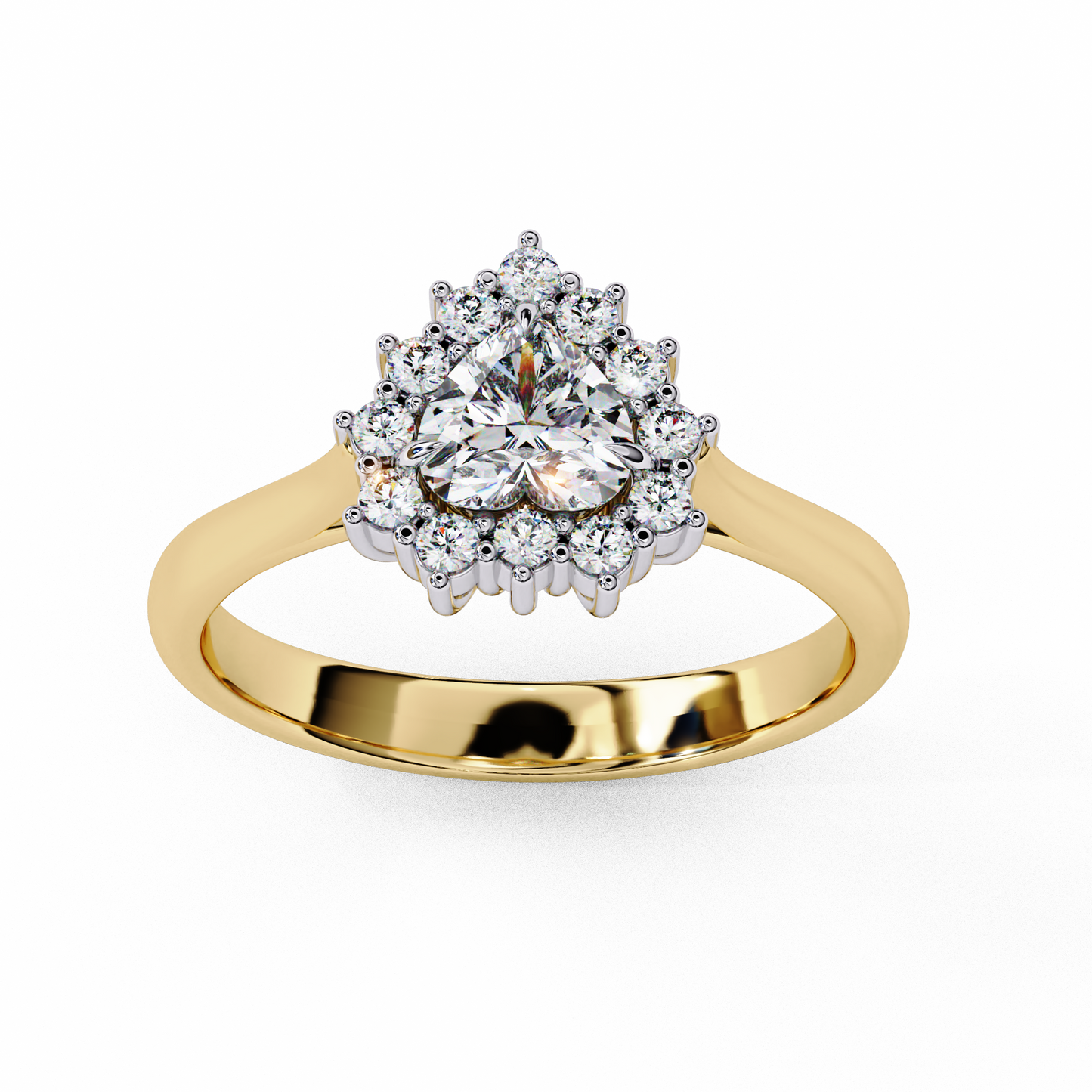 Elix Aura Heart Solitaire Ring