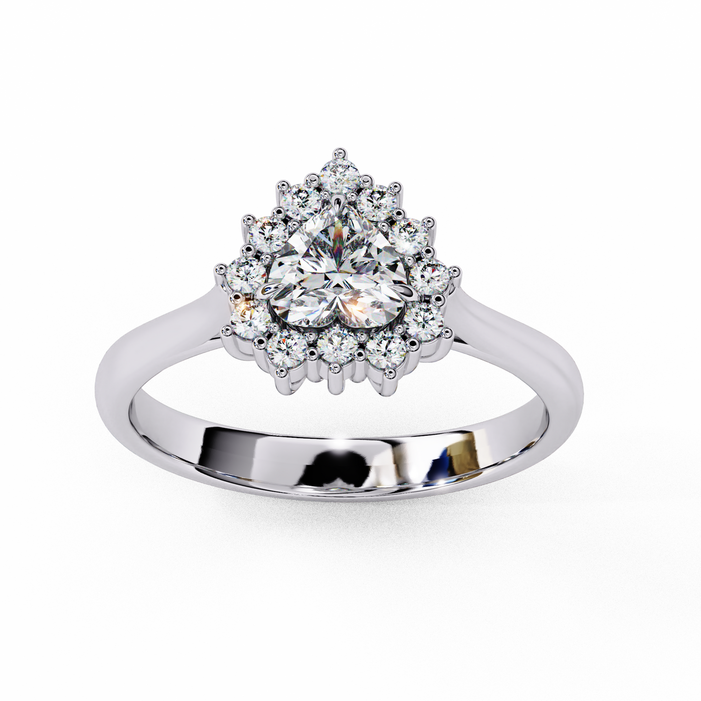 Elix Aura Heart Solitaire Ring
