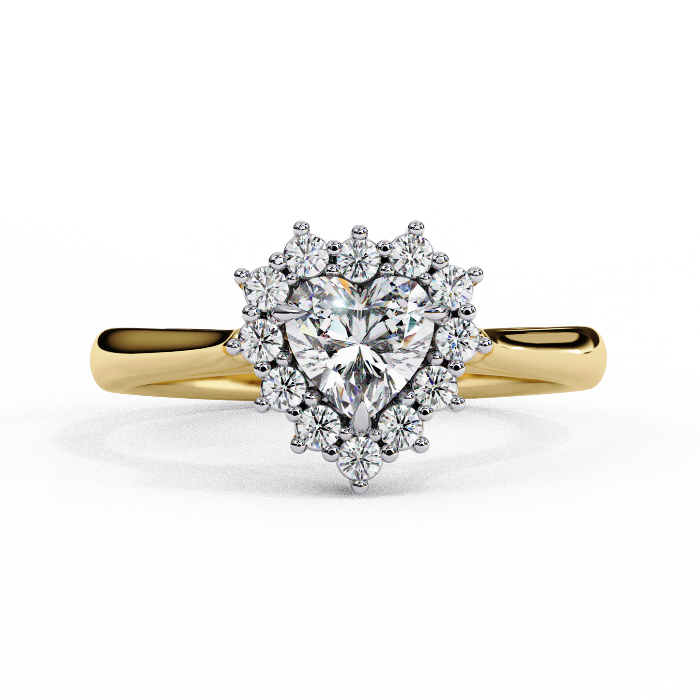 Elix Aura Heart Solitaire Ring