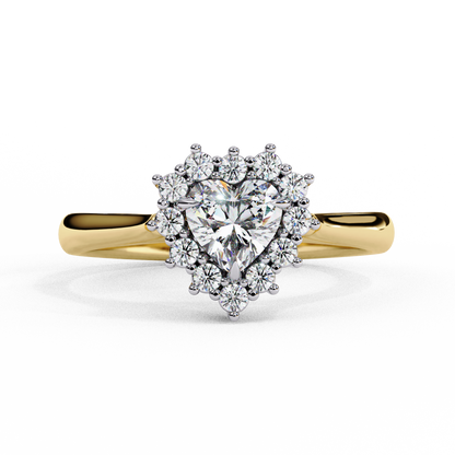 Elix Aura Heart Solitaire Ring