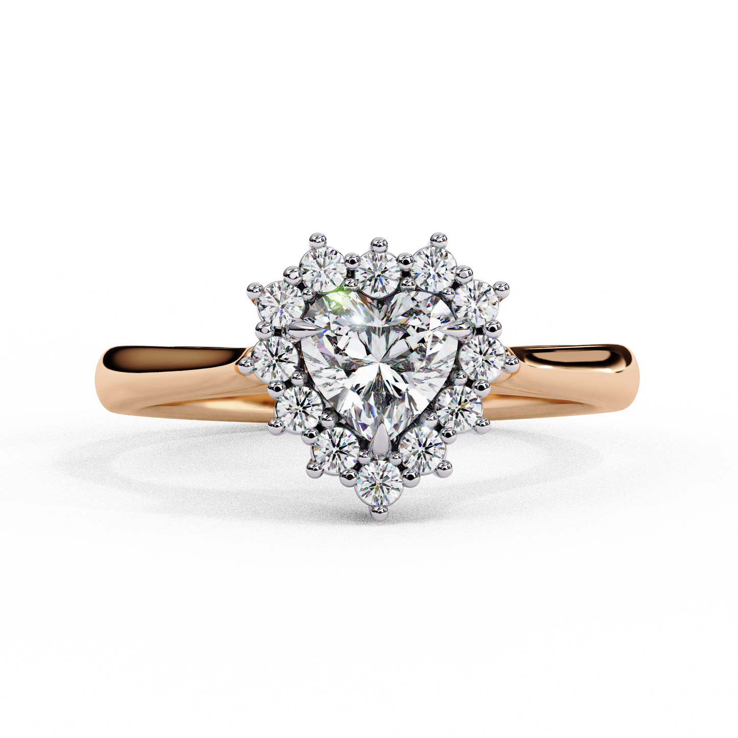 Elix Aura Heart Solitaire Ring
