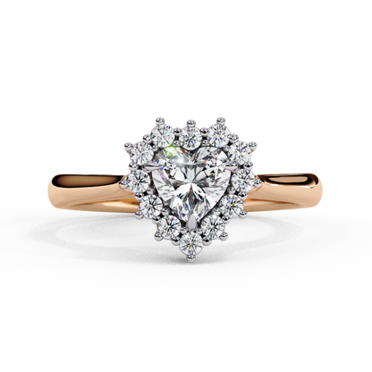 Elix Aura Heart Solitaire Ring