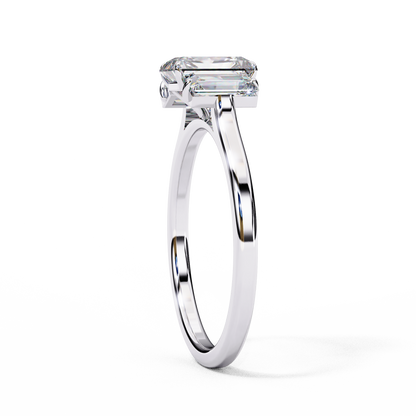 Mira Solace Emerald Solitaire Ring