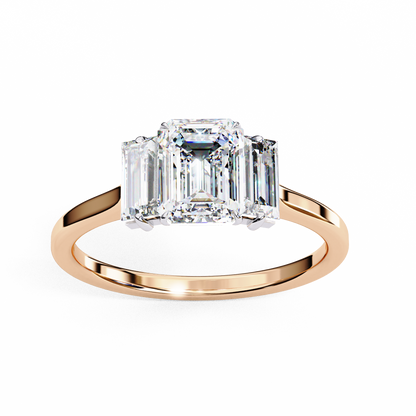 Mira Solace Emerald Solitaire Ring