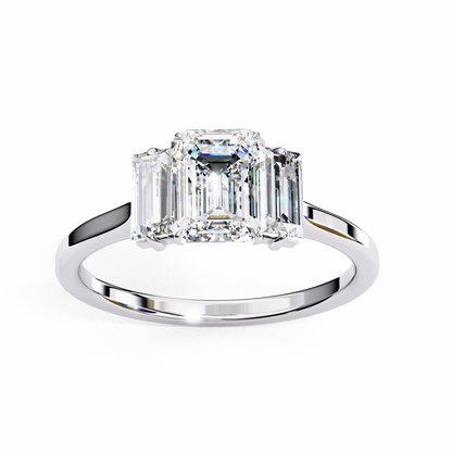 Mira Solace Emerald Solitaire Ring