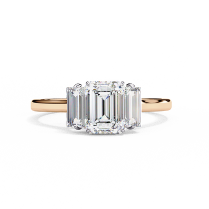 Mira Solace Emerald Solitaire Ring