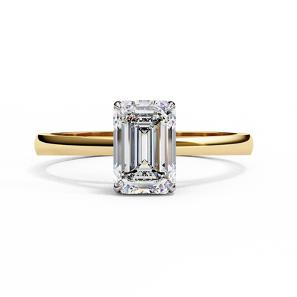 Viora Pureline Emerald Solitaire Ring