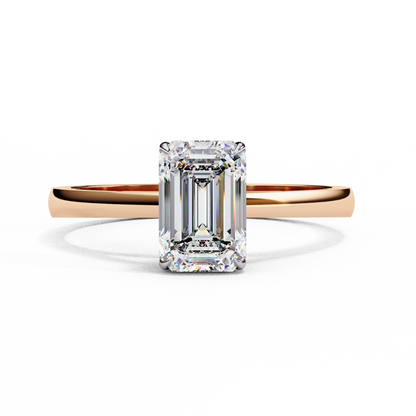 Viora Pureline Emerald Solitaire Ring