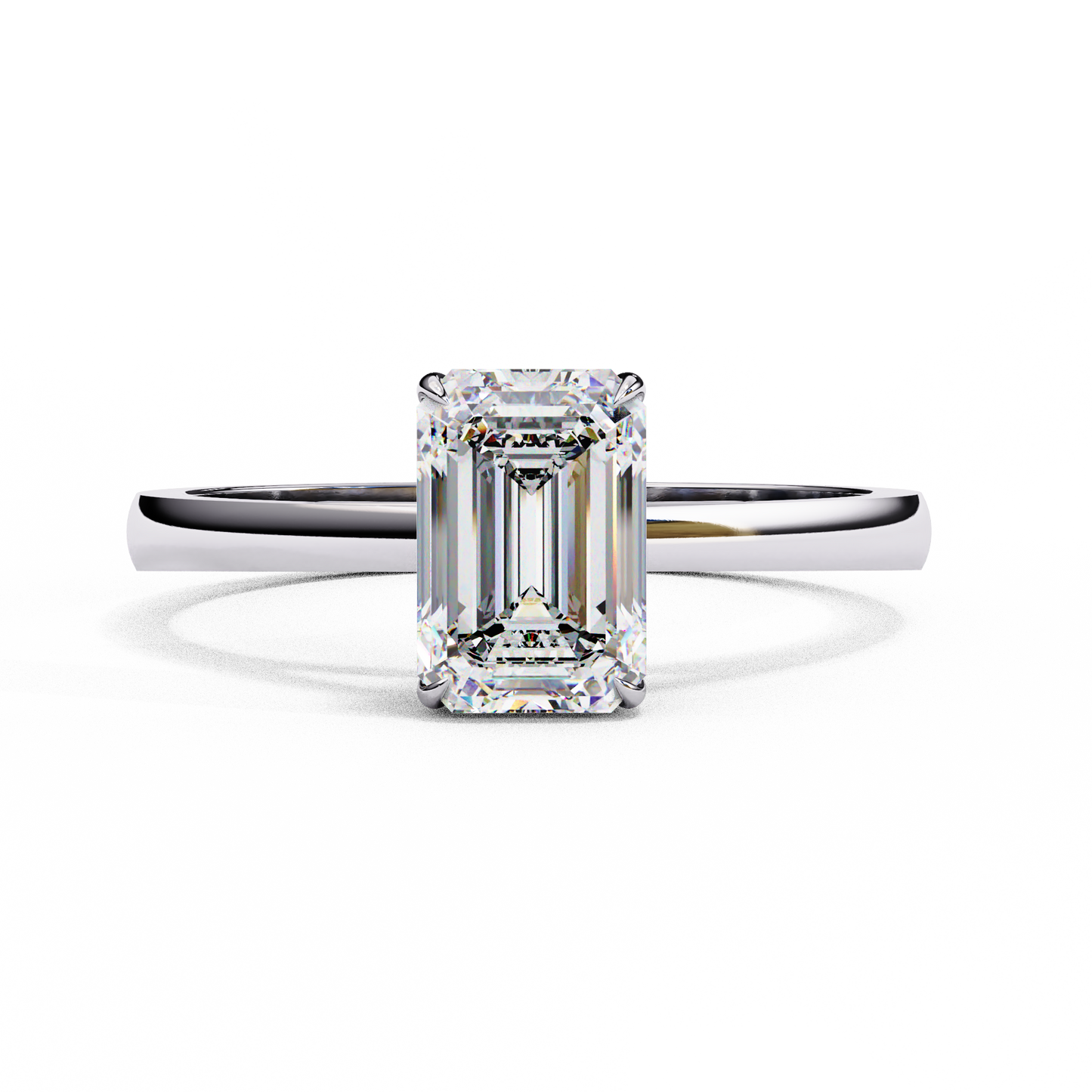Viora Pureline Emerald Solitaire Ring