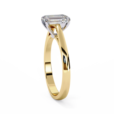 Viora Pureline Emerald Solitaire Ring