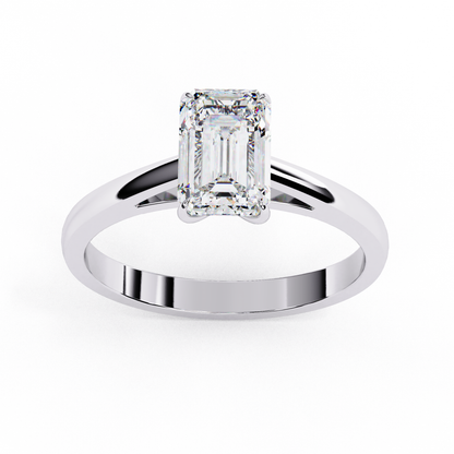 Viora Pureline Emerald Solitaire Ring