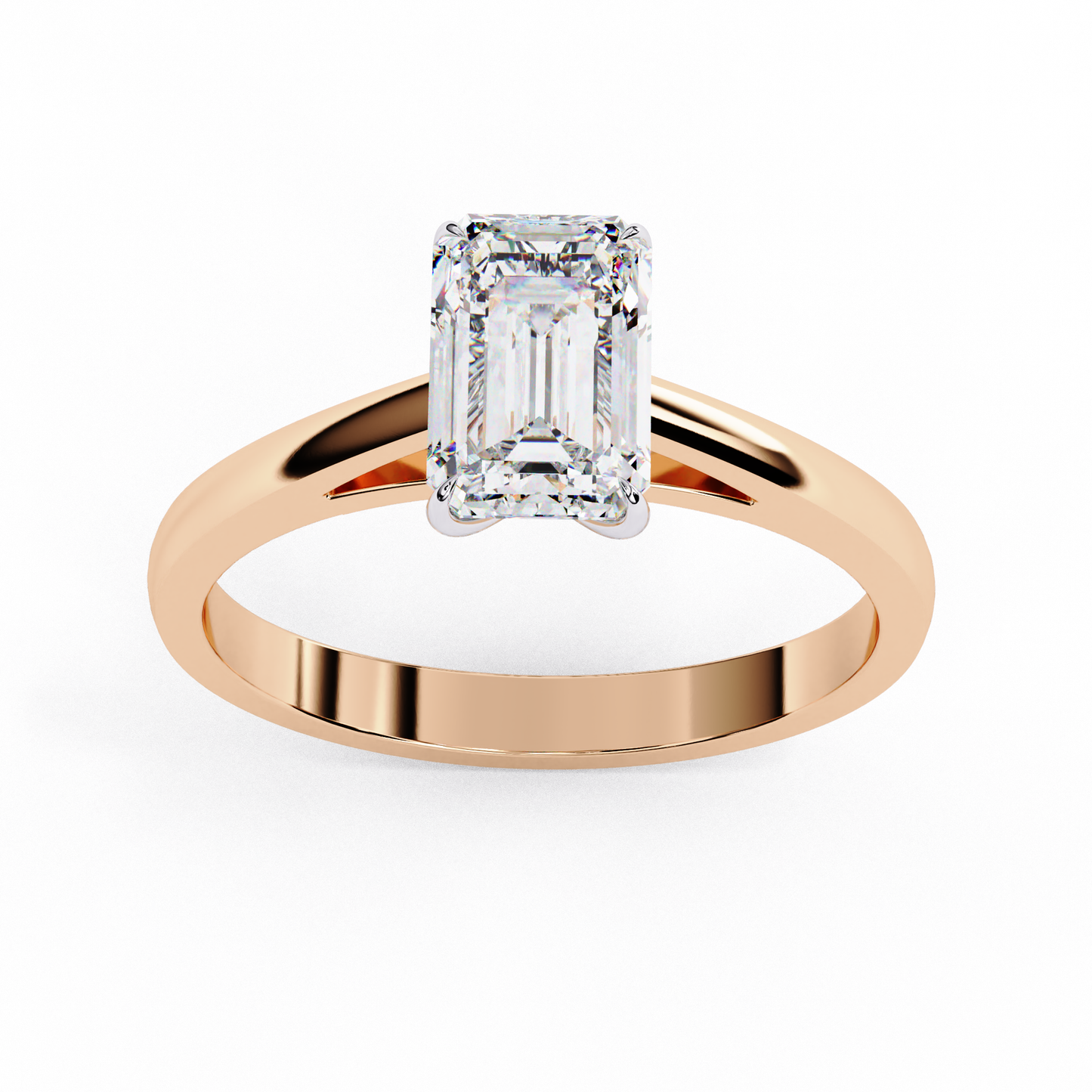 Viora Pureline Emerald Solitaire Ring