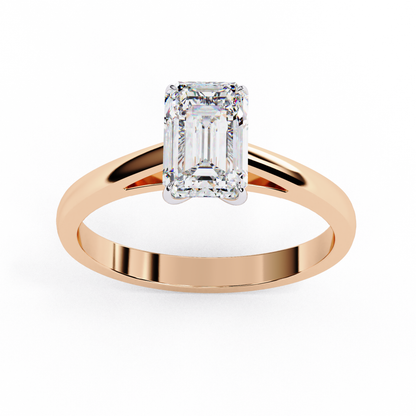 Viora Pureline Emerald Solitaire Ring