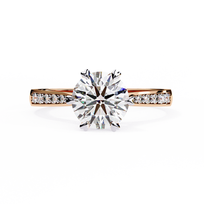 Elisia di Oro Round Solitaire Ring