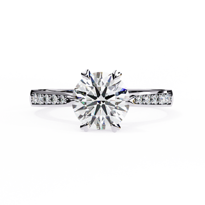 Elisia di Oro Round Solitaire Ring