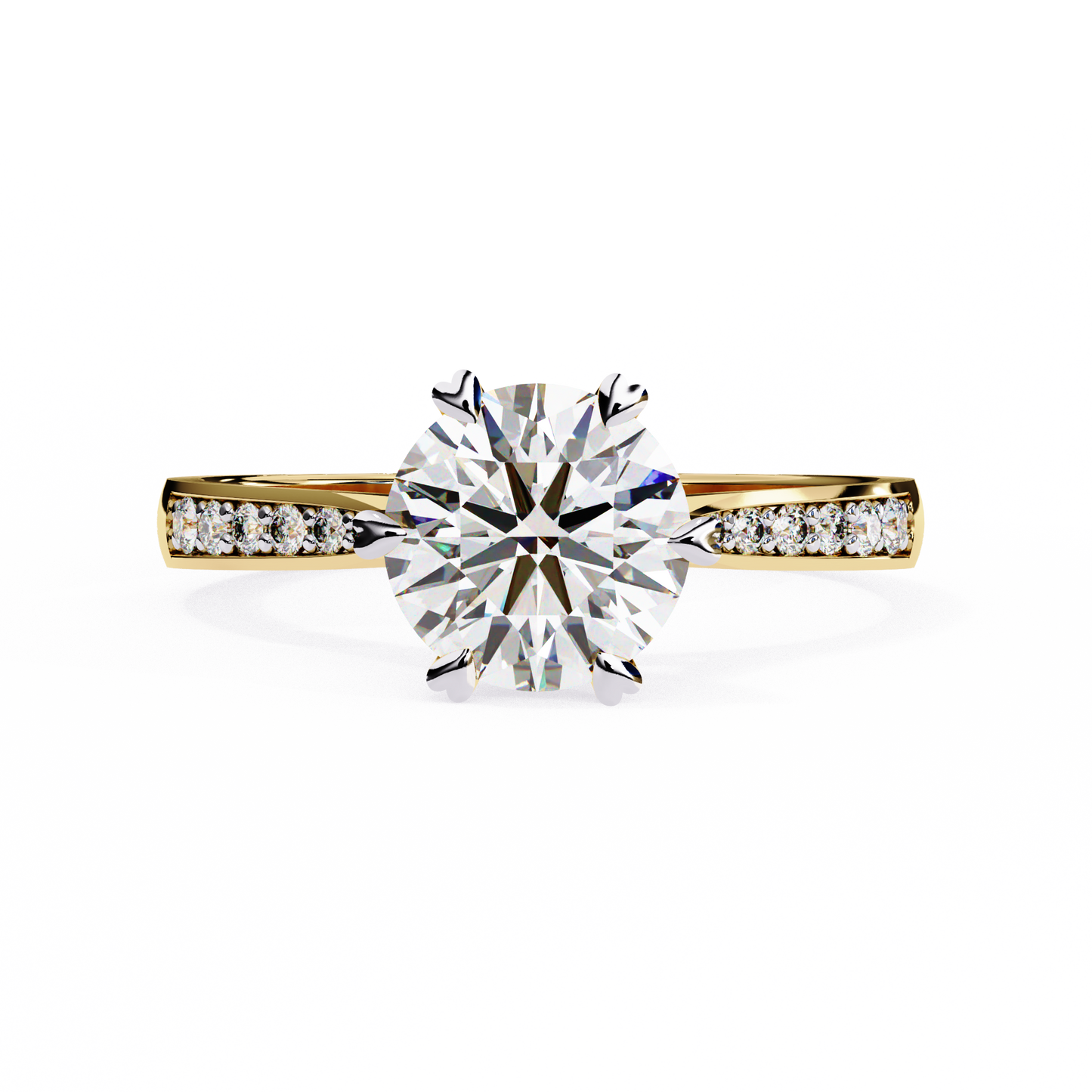 Elisia di Oro Round Solitaire Ring