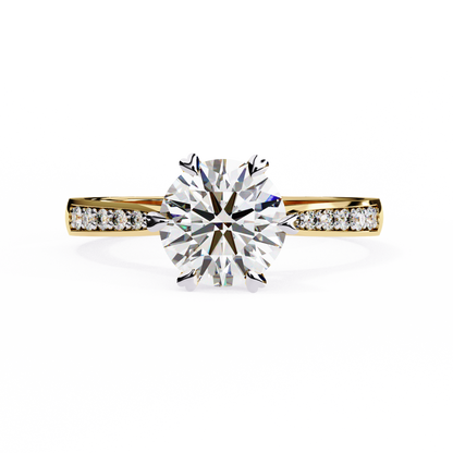 Elisia di Oro Round Solitaire Ring