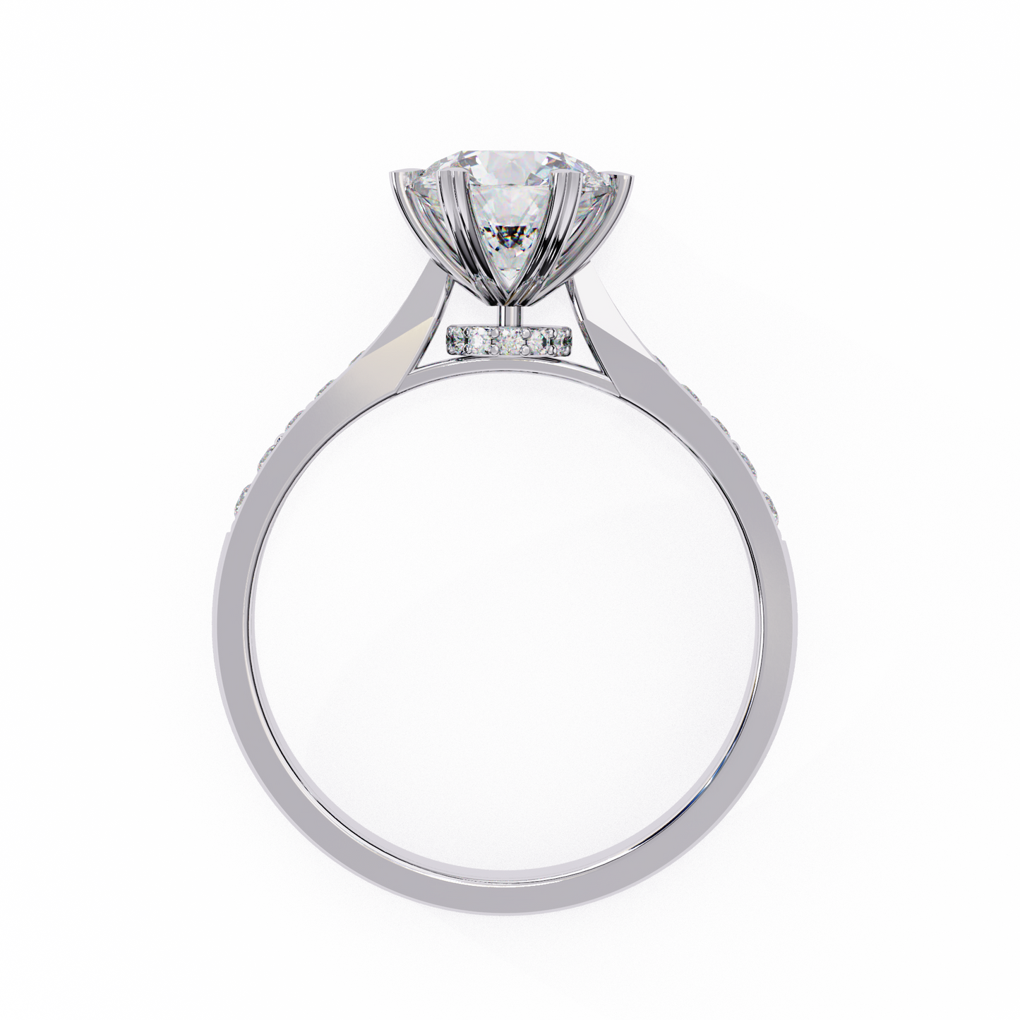 Elisia di Oro Round Solitaire Ring