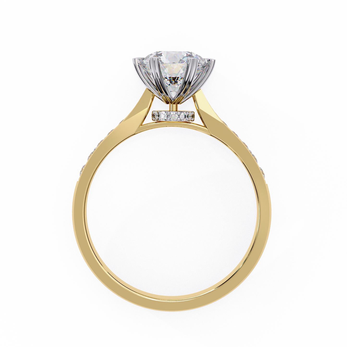Elisia di Oro Round Solitaire Ring
