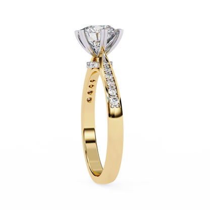 Elisia di Oro Round Solitaire Ring