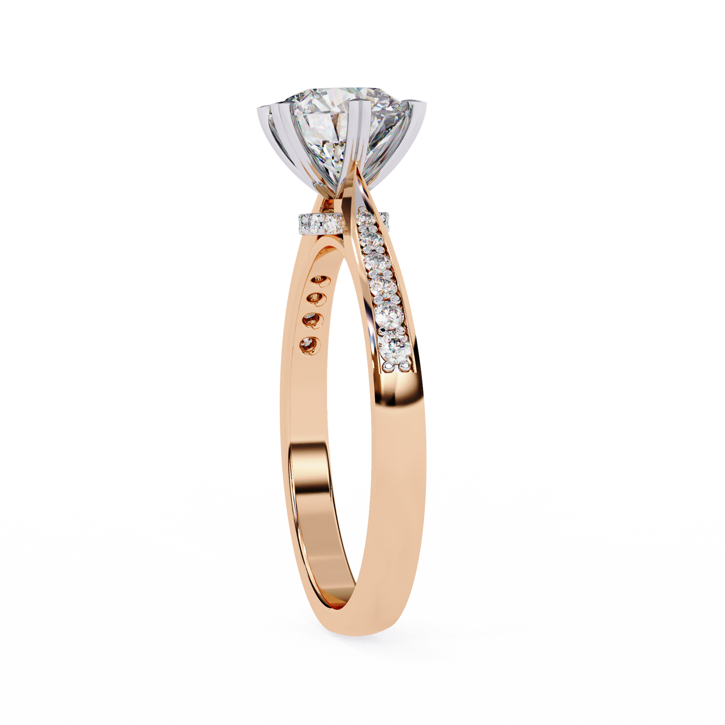 Elisia di Oro Round Solitaire Ring