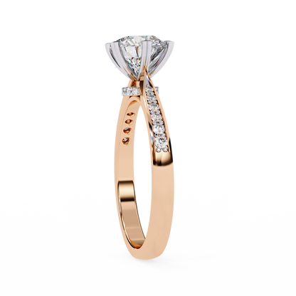 Elisia di Oro Round Solitaire Ring