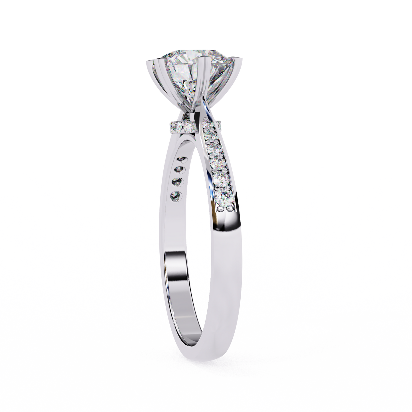 Elisia di Oro Round Solitaire Ring