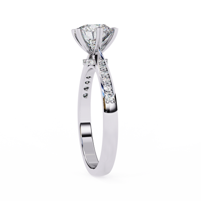 Elisia di Oro Round Solitaire Ring
