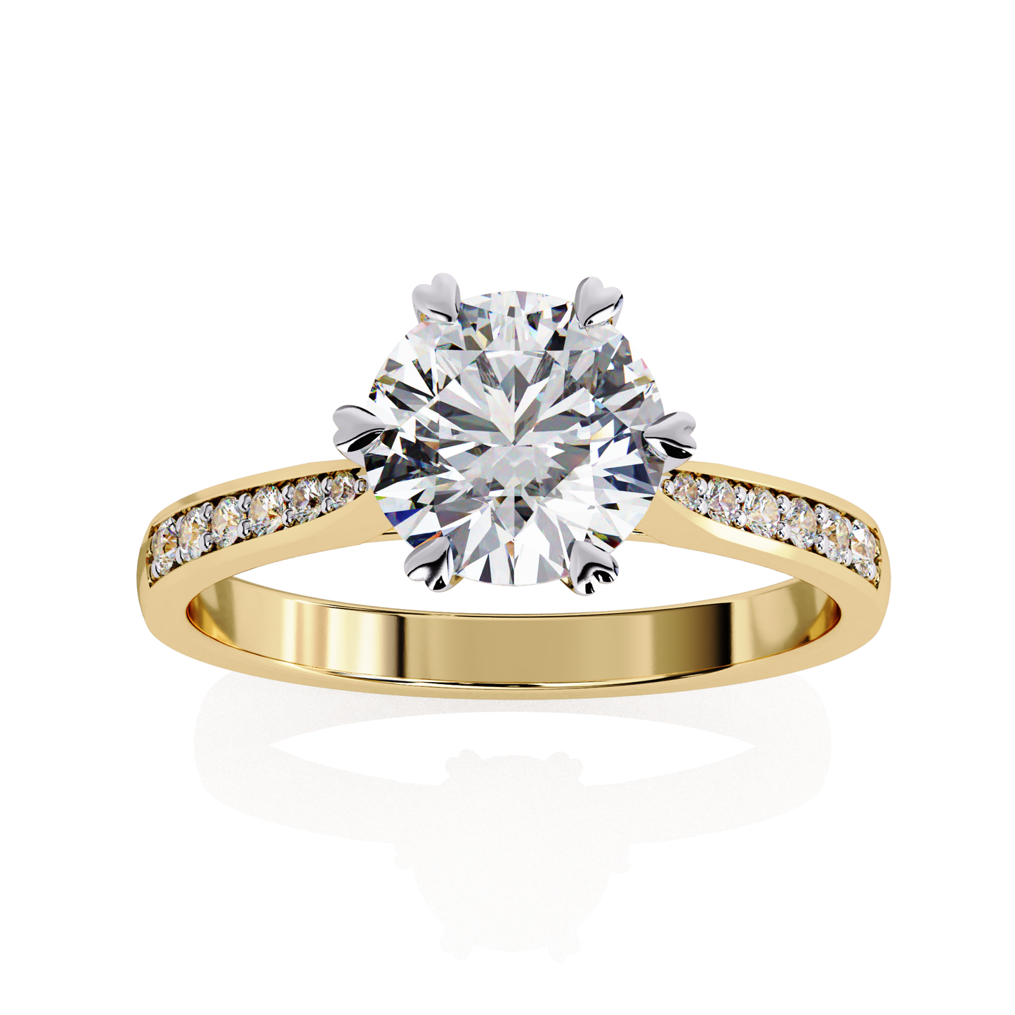 Elisia di Oro Round Solitaire Ring