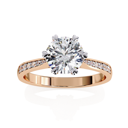 Elisia di Oro Round Solitaire Ring