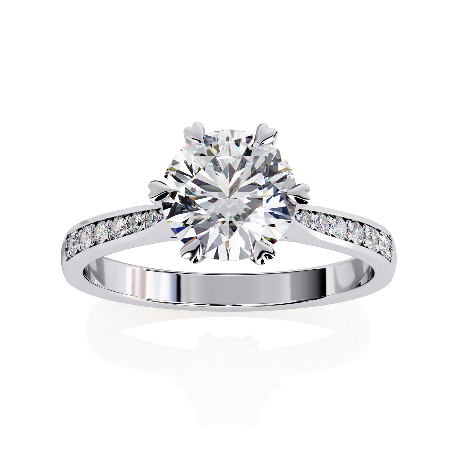 Elisia di Oro Round Solitaire Ring