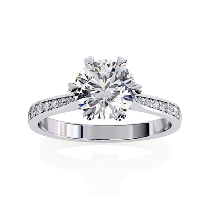 Elisia di Oro Round Solitaire Ring