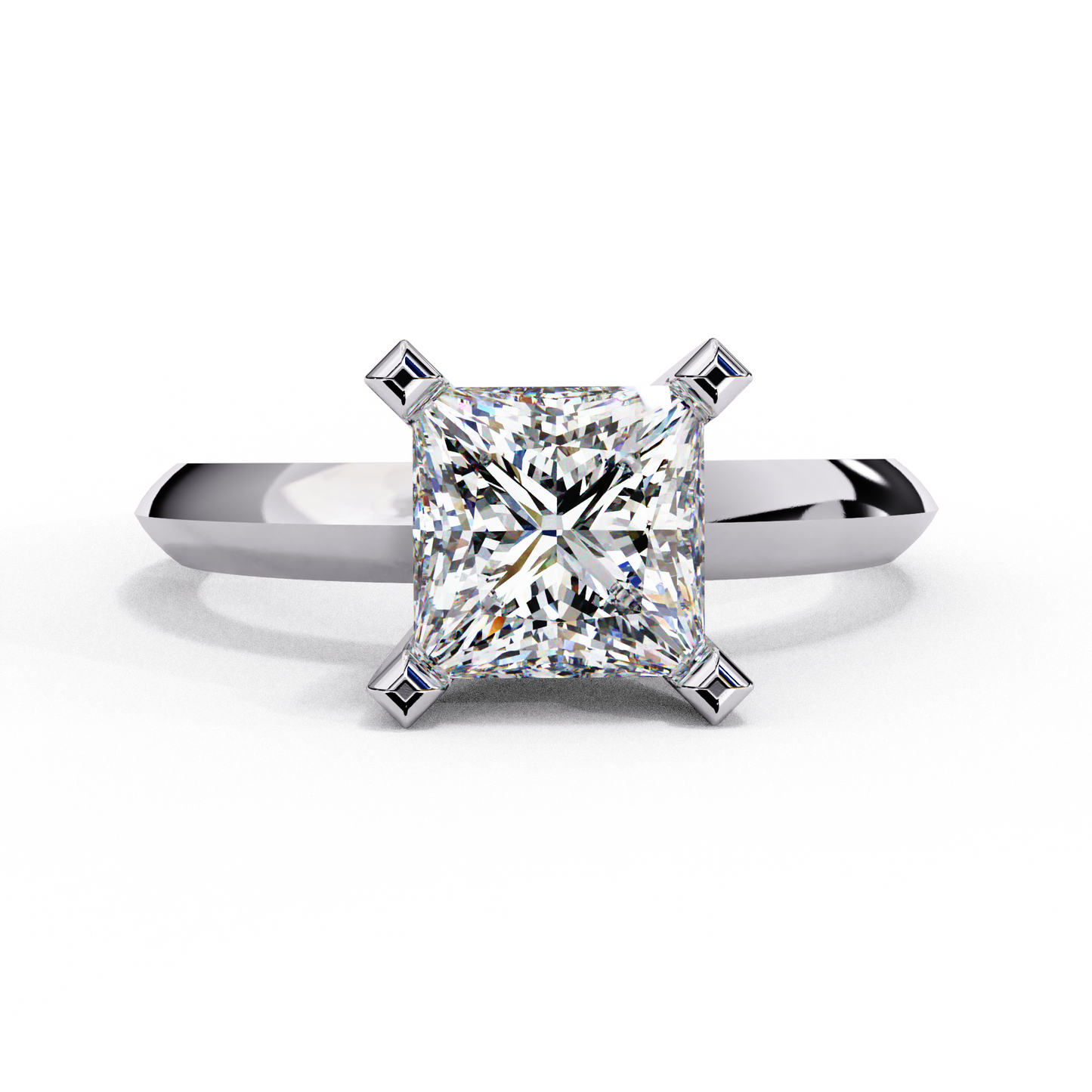 Rosetta Prima Princess Solitaire Ring
