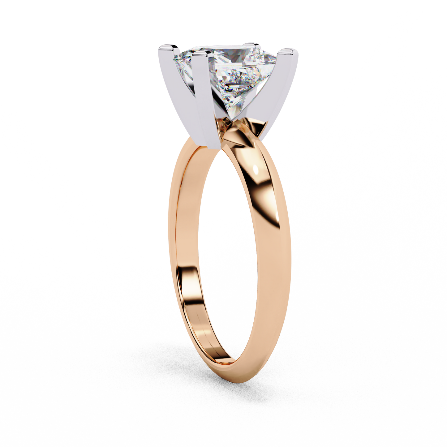 Rosetta Prima Princess Solitaire Ring