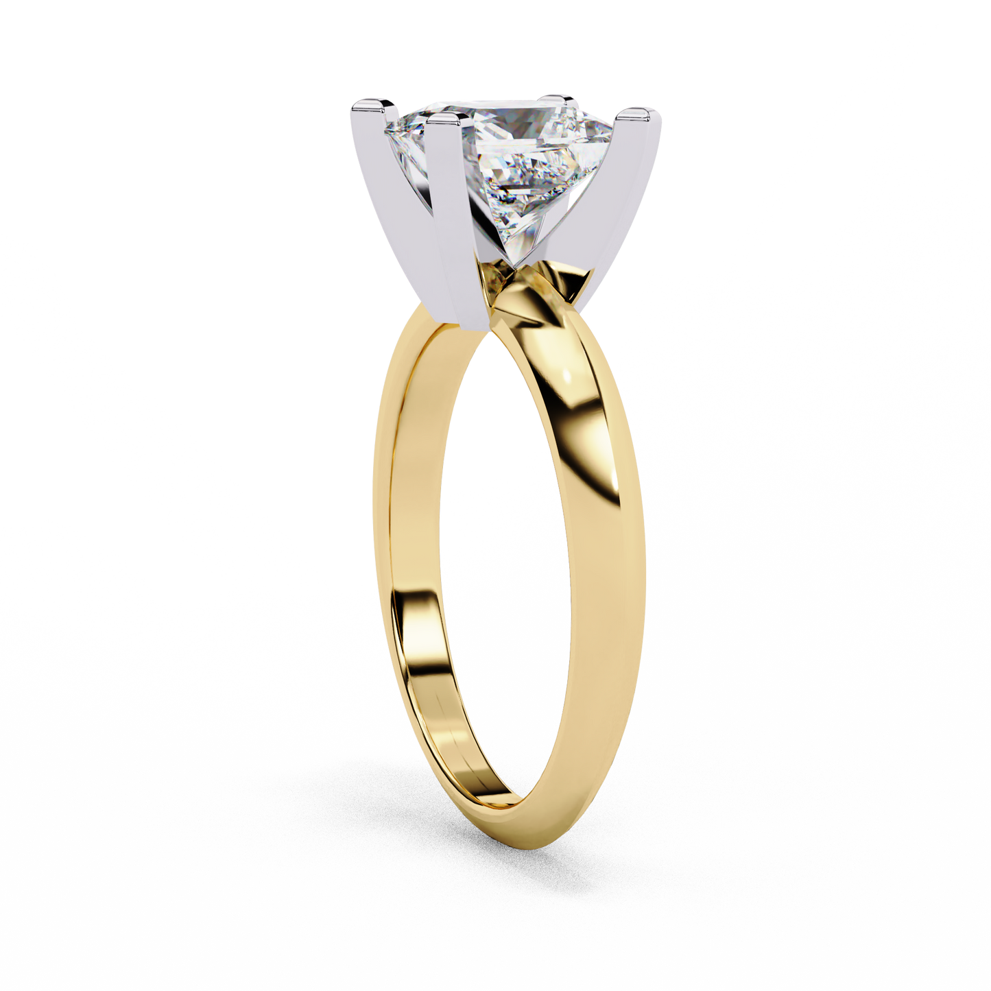 Rosetta Prima Princess Solitaire Ring